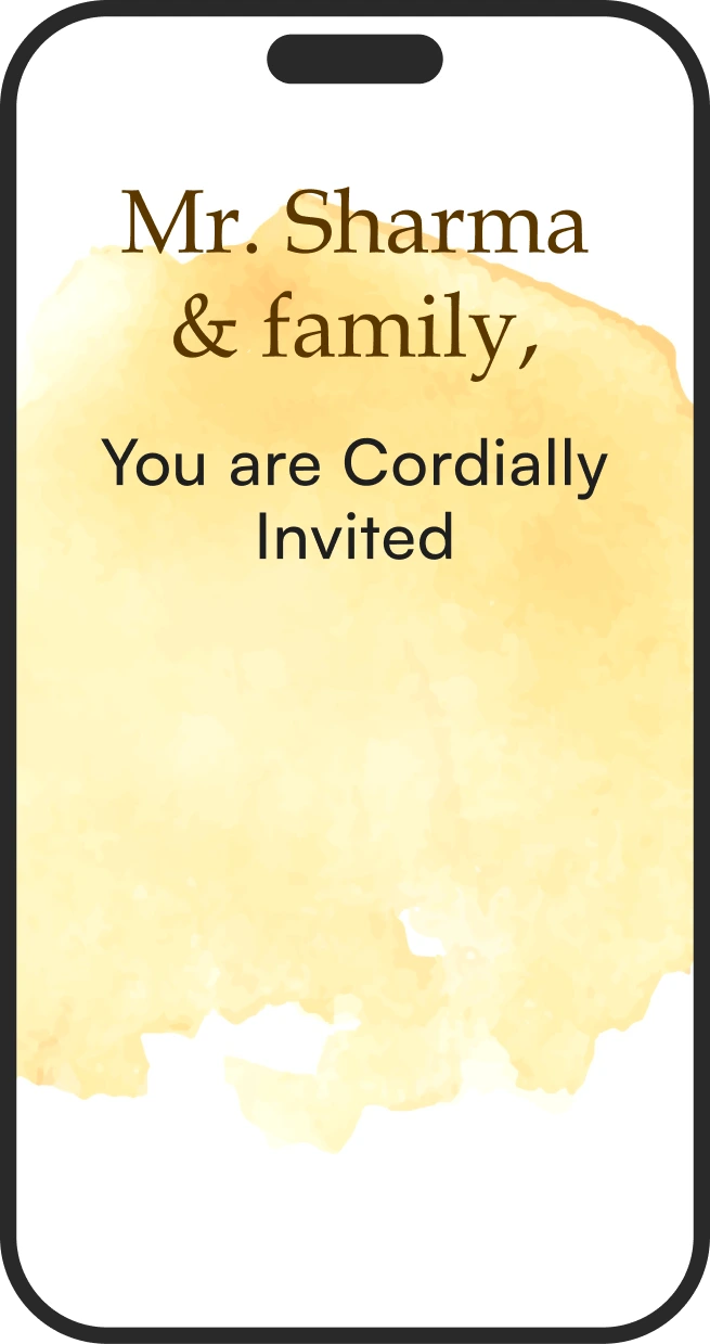 Personalised Plan invitation preview on a phone